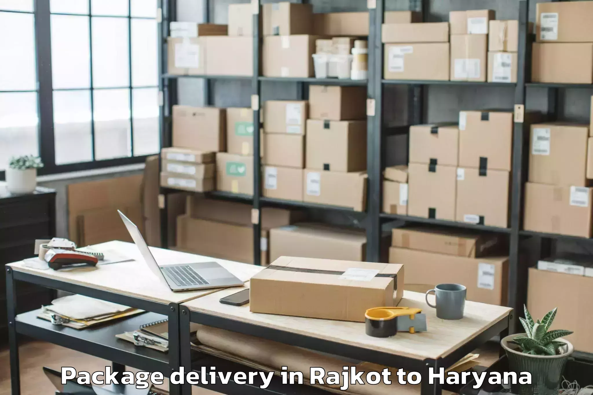 Easy Rajkot to Gold Souk Mall Gurgaon Package Delivery Booking